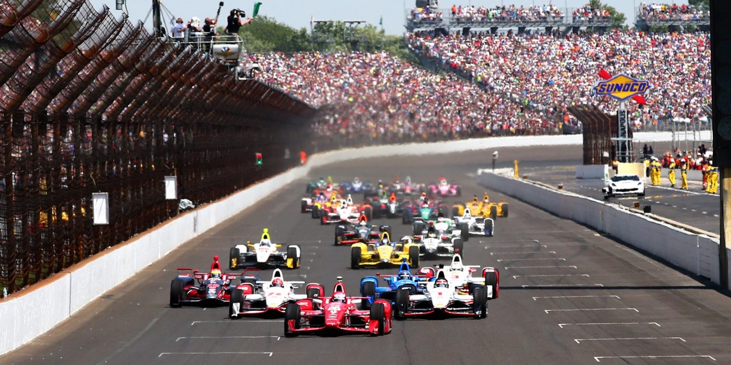 Imagen del circuito de Indianapolis, durante el Indy 500.