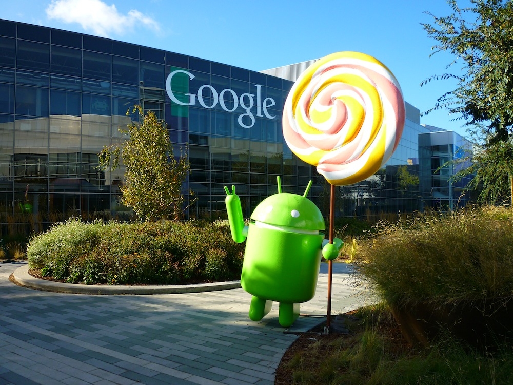 Fachada de la sede de Google, en California.