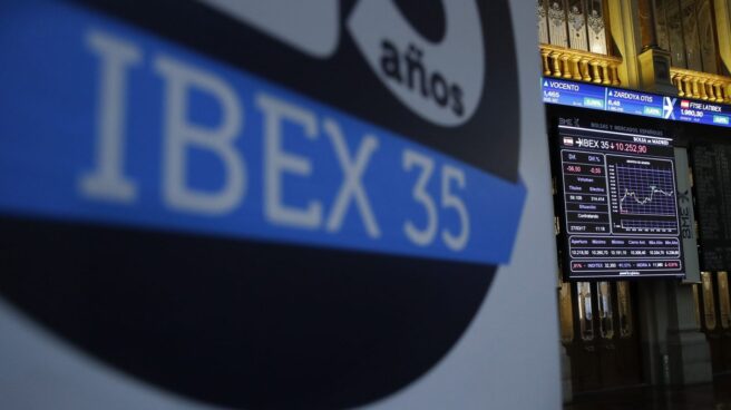 Indice del IBEX en la Bolsa.