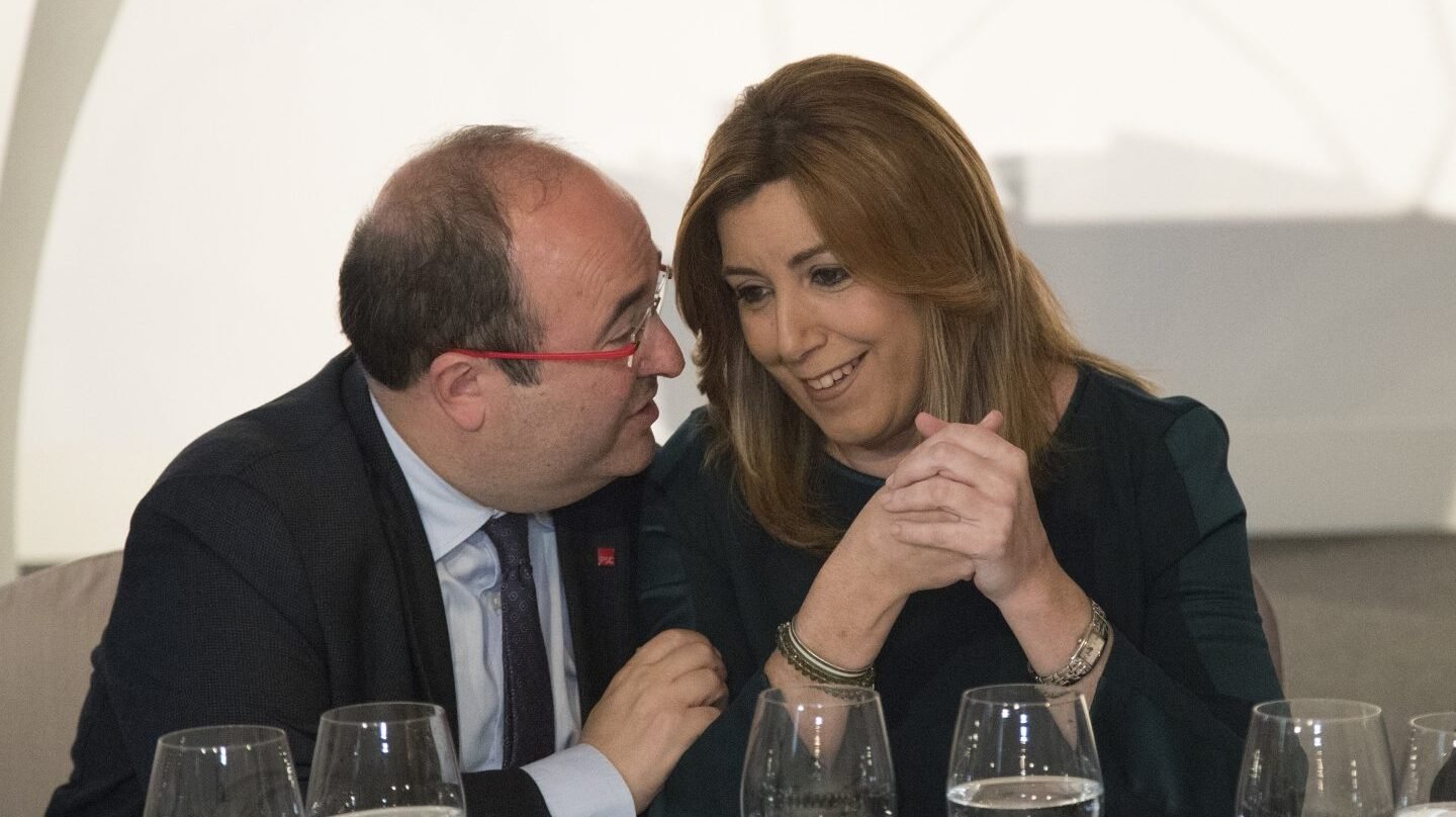 Miquel Iceta y Susana Díaz, en un acto en Barcelona.