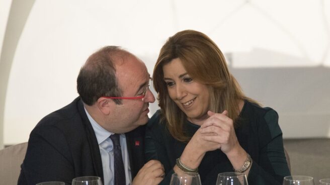 Miquel Iceta y Susana Díaz, en un acto en Barcelona.