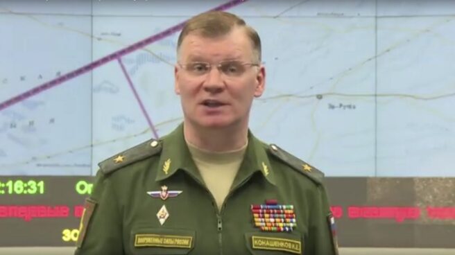 El portavoz del Ministerio ruso de Defensa, Igor Konashenkov. El portavoz del Ministerio ruso de Defensa, Igor Konashenkov.