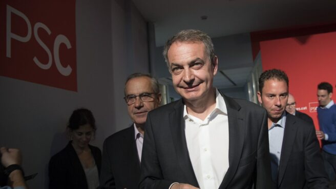 José Luis Rodríguez Zapatero. José Luis Rodríguez Zapatero llega a la sede de los socialistas catalanes.