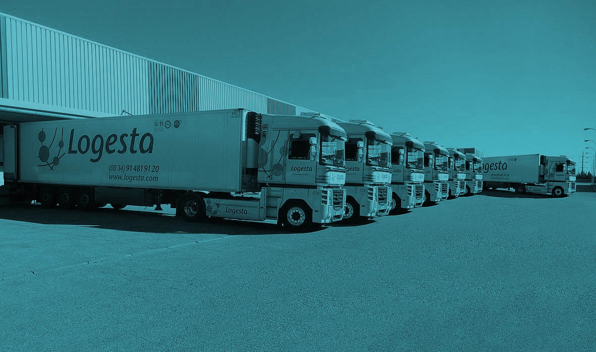 Camiones de Logesta, la filial de distribución del grupo Logista.
