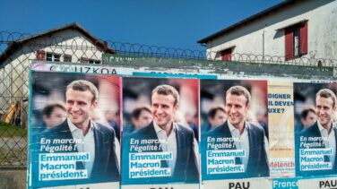 La bolsa y la deuda francesa celebran la mejora de Macron en las últimas encuestas
