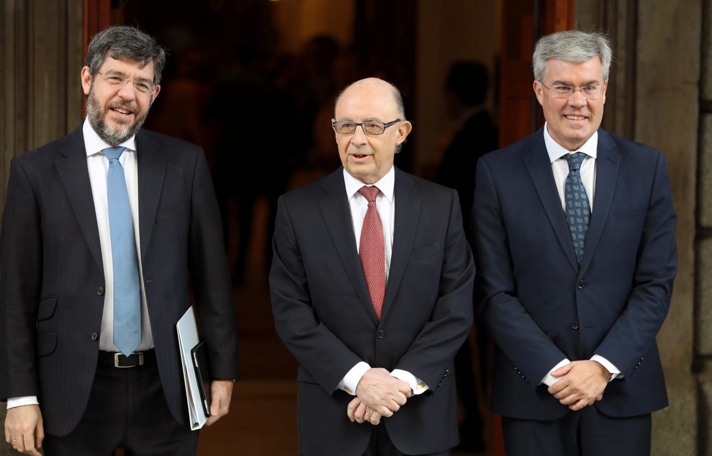 Alberto Nadal, Cristóbal Montoro y José Enrique Fernández de Moya.