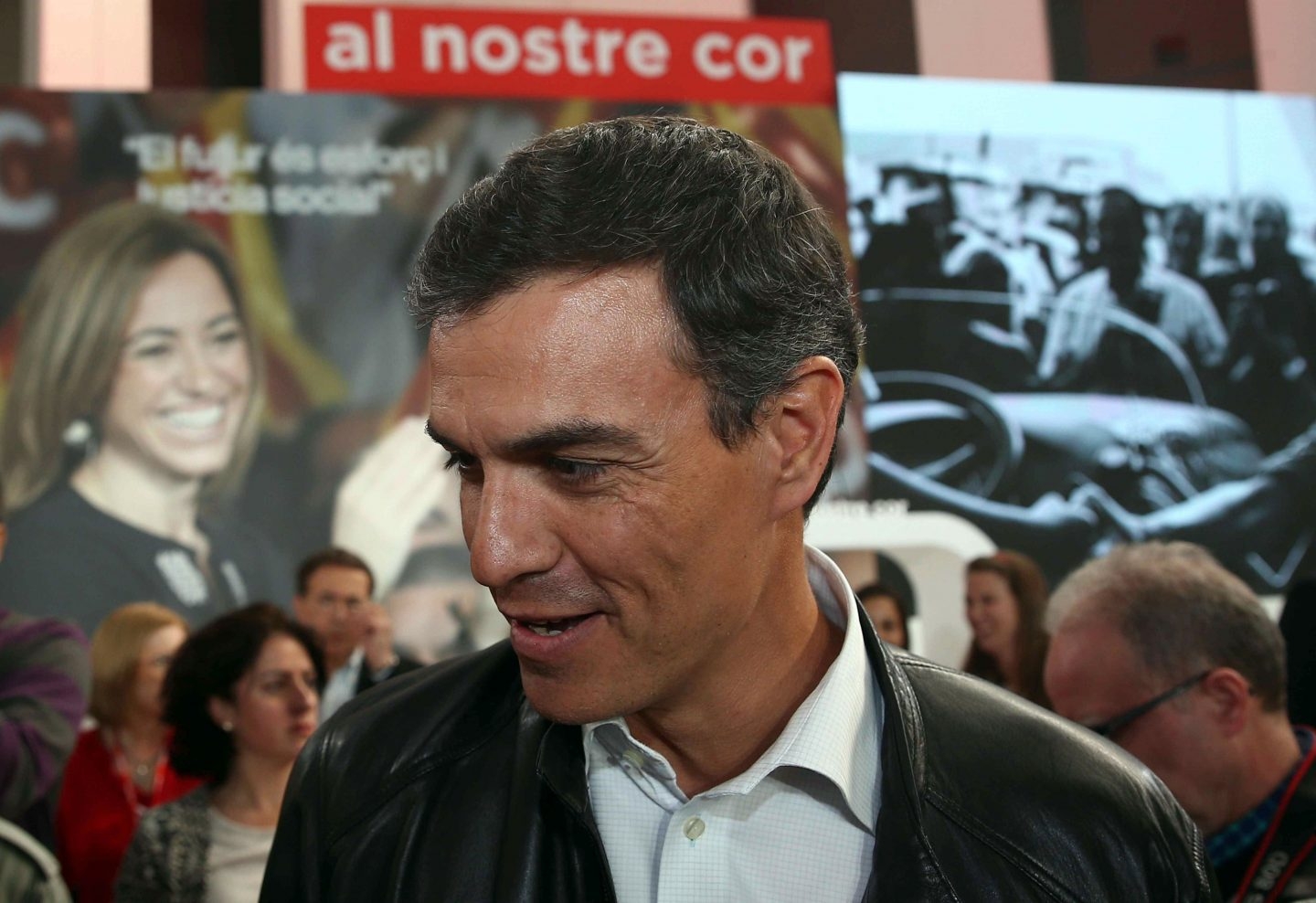 Pedro Sánchez, en el homenaje a Carme Chacón.