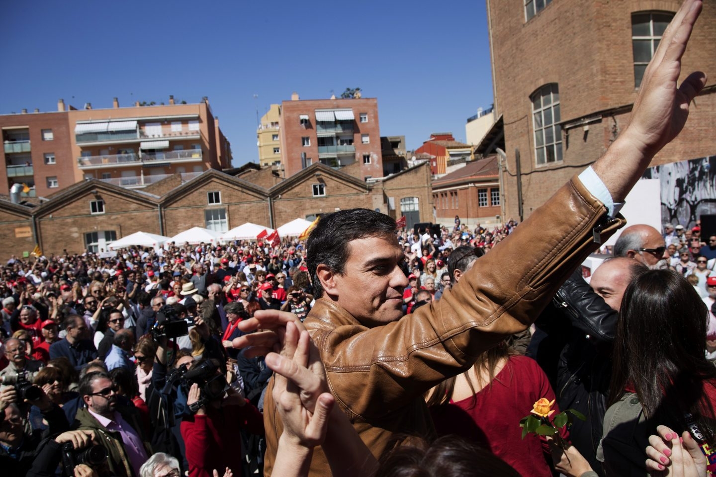 Pedro Sánchez, en Barcelona.