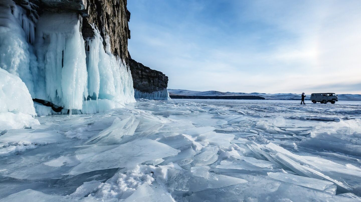 El lago Baikal en la región sur de Siberia.