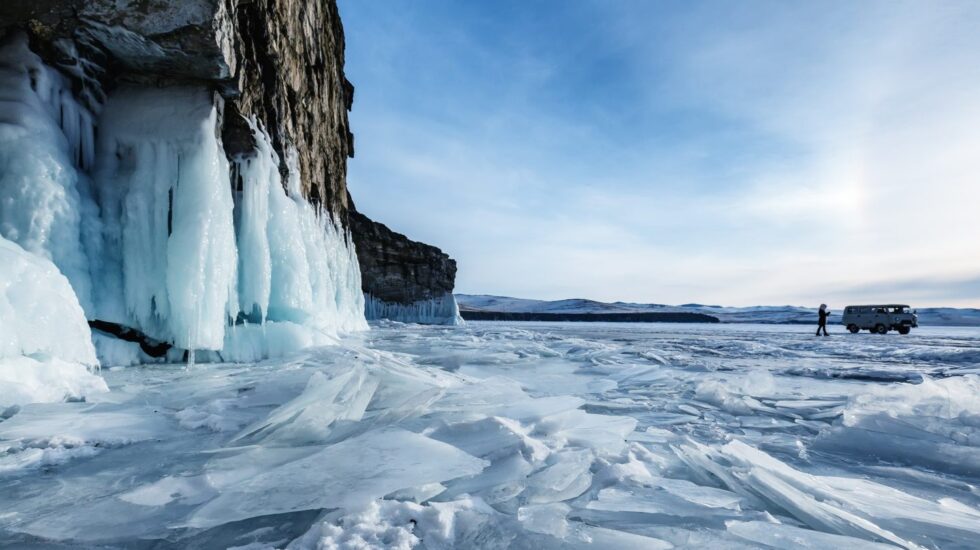 El lago Baikal en la región sur de Siberia.