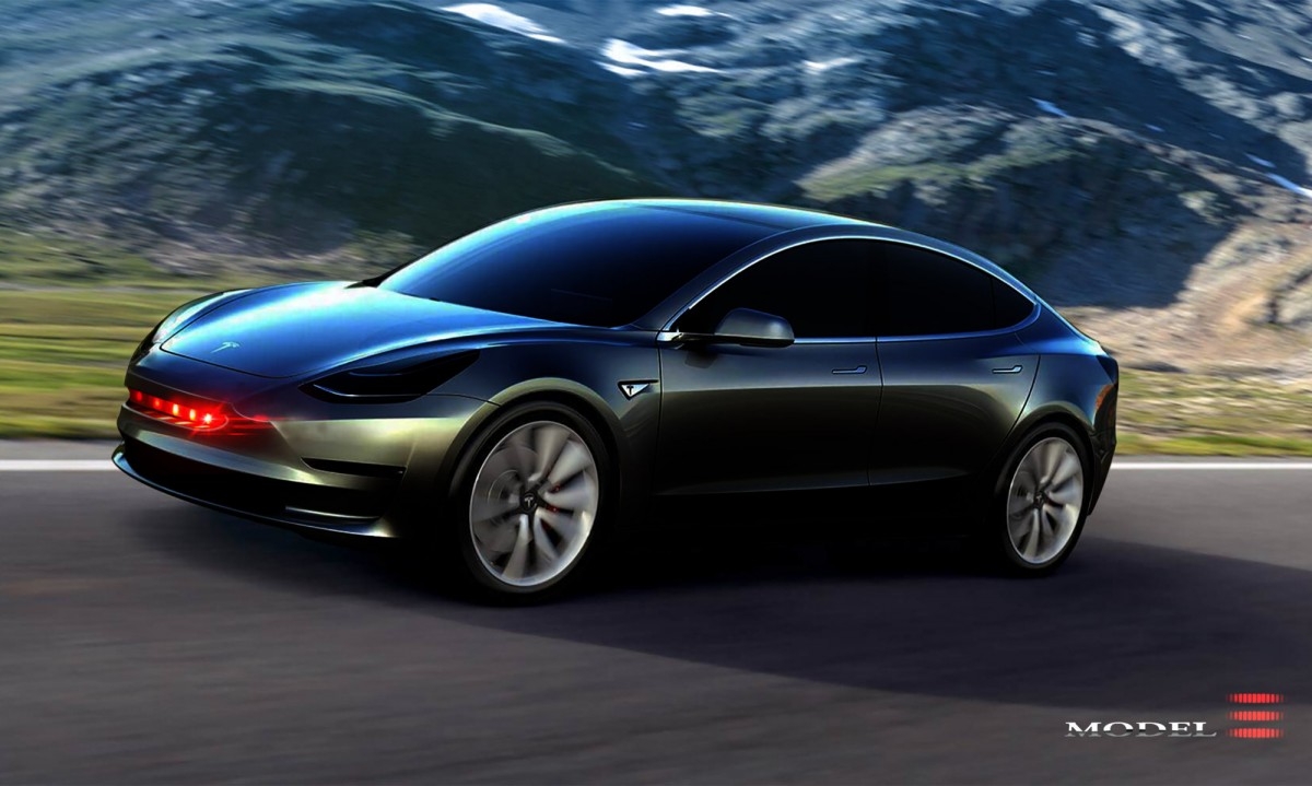 Así será el Model 3 de Tesla.