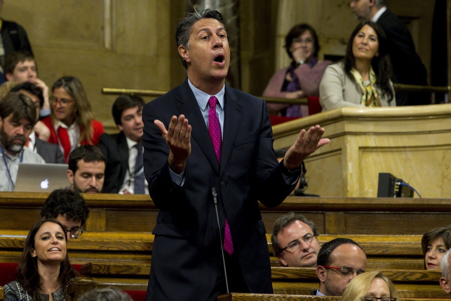 Xavier Garcia Albiol, en el Parlament.