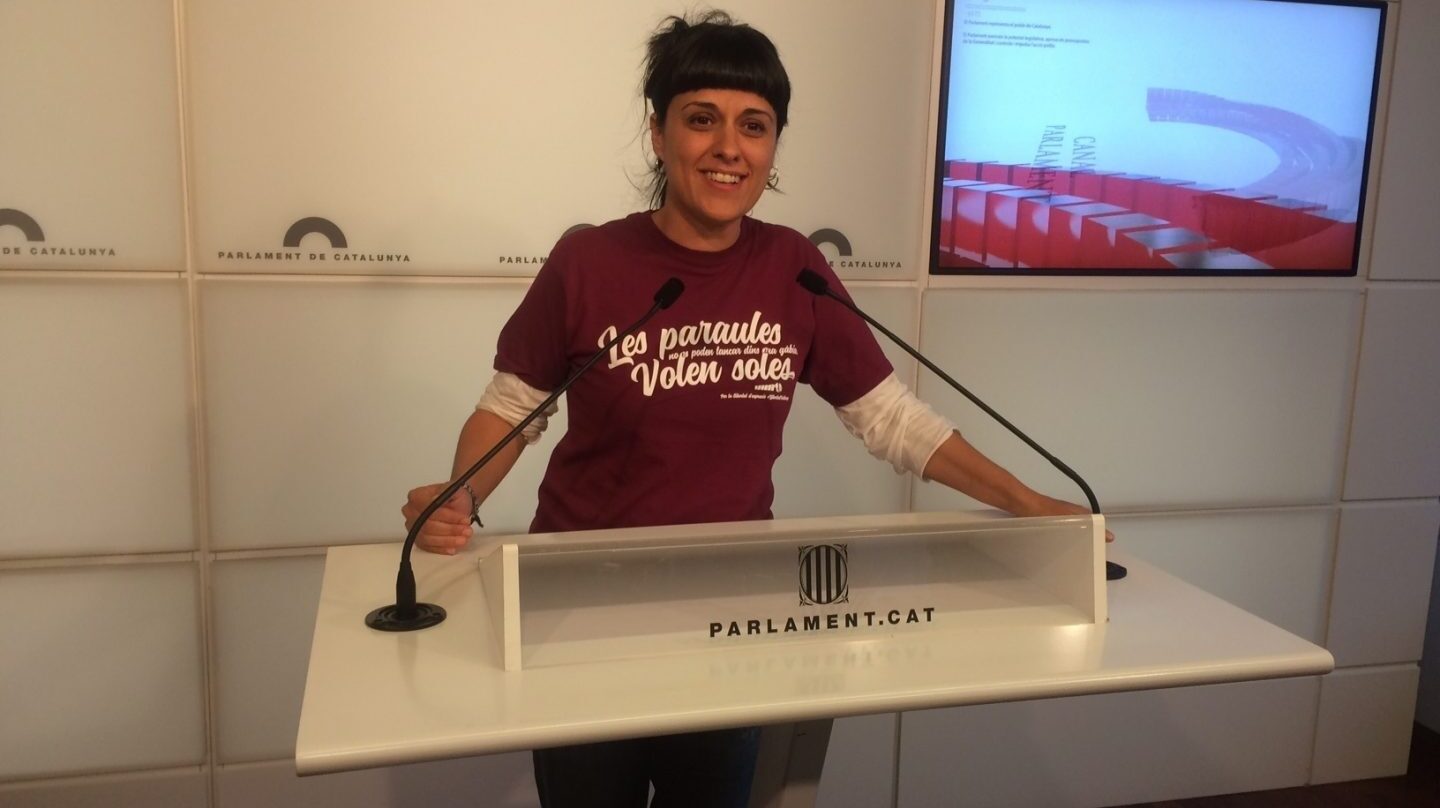 La diputada de la CUP Anna Gabriel.