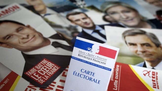 Propaganda de los candidatos a las elecciones electorales francesas.