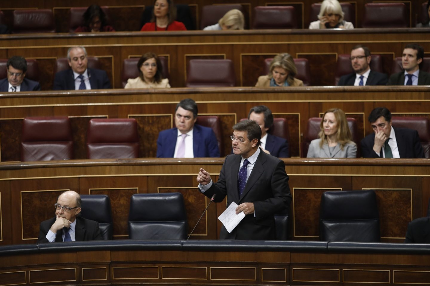 El ministro de Justicia, Rafael Catalá, durante la sesión de control al Gobierno del pasado miércoles.