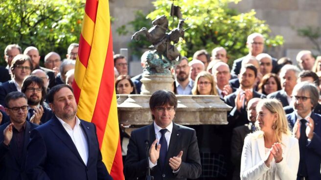 Oriol Junqueras, Carles Puigdemont y Neus Munté.