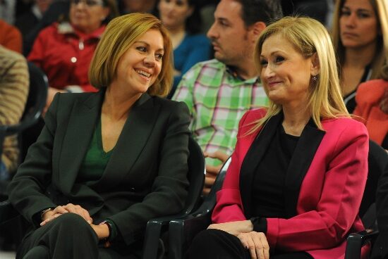 cospedal y cifuentes Cospedal y Cifuentes en un acto del partido