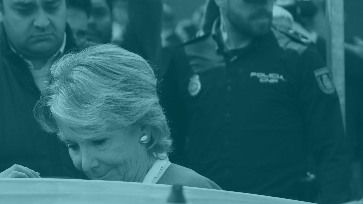 Esperanza Aguirre, tras su declaración.