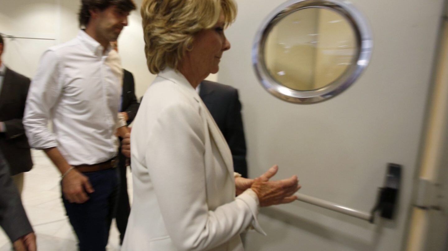 Esperanza Aguirre, tras su dimisión.