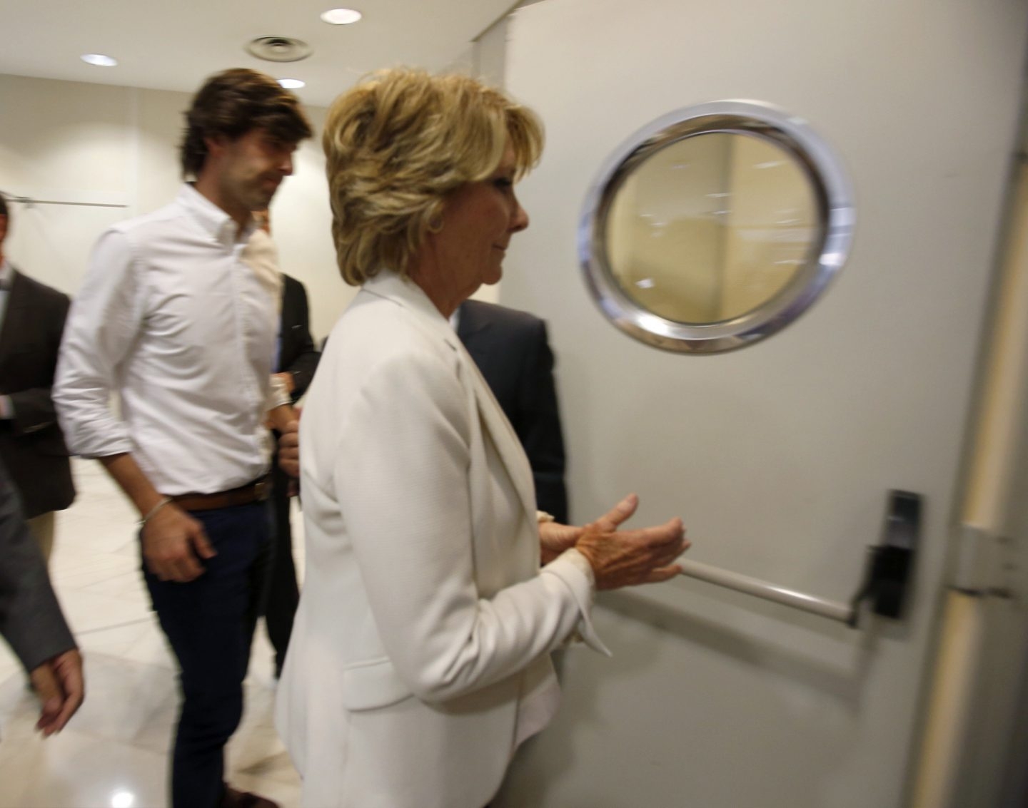 Esperanza Aguirre, tras su dimisión.