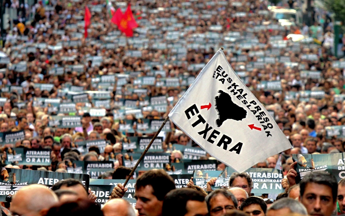 Una manifestación de apoyo a ETA.