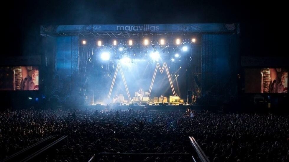 Actuación del grupo Artic Monkeys en el FIB en 2013.