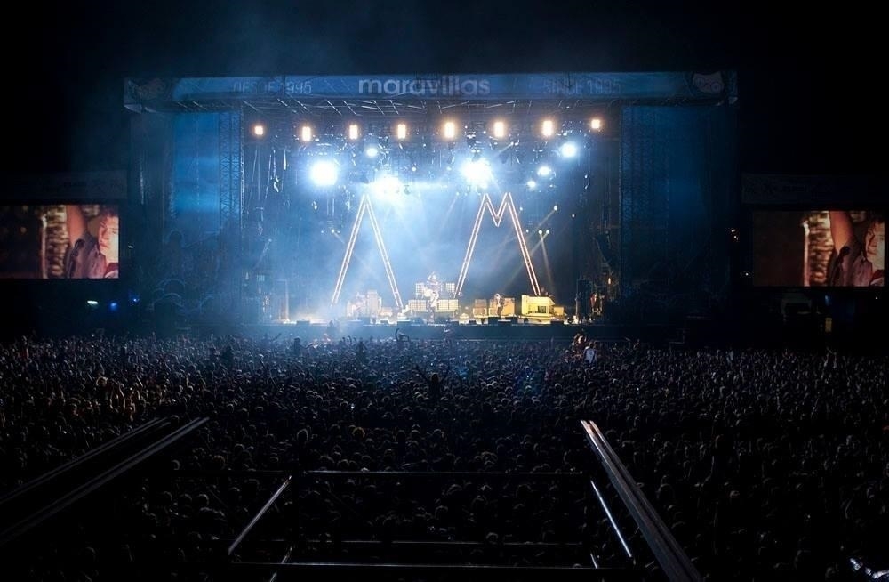 Actuación del grupo Artic Monkeys en el FIB en 2013.