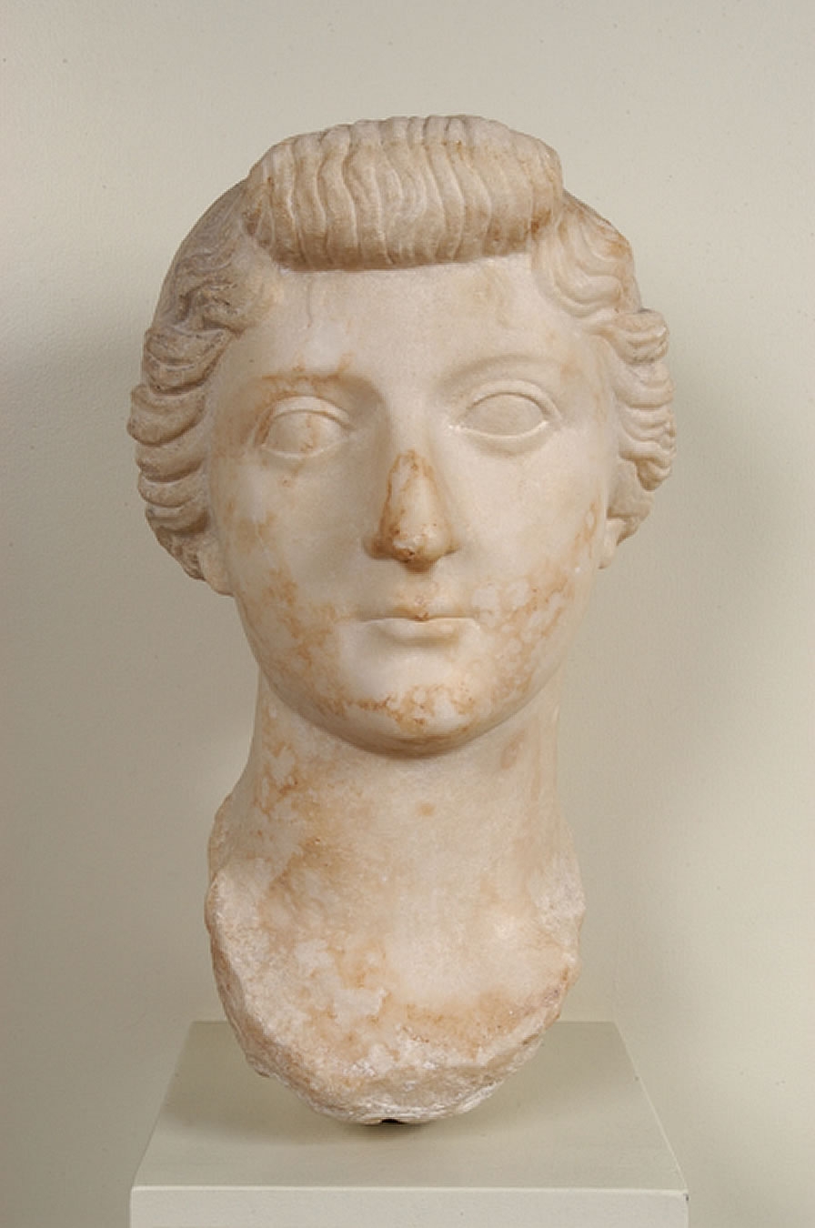 Museo de Cadiz, cabeza de la estatua de Livia Drusila.