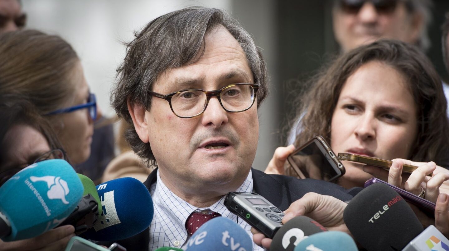 Francisco Marhuenda a su llegada a la Audiencia Nacional.