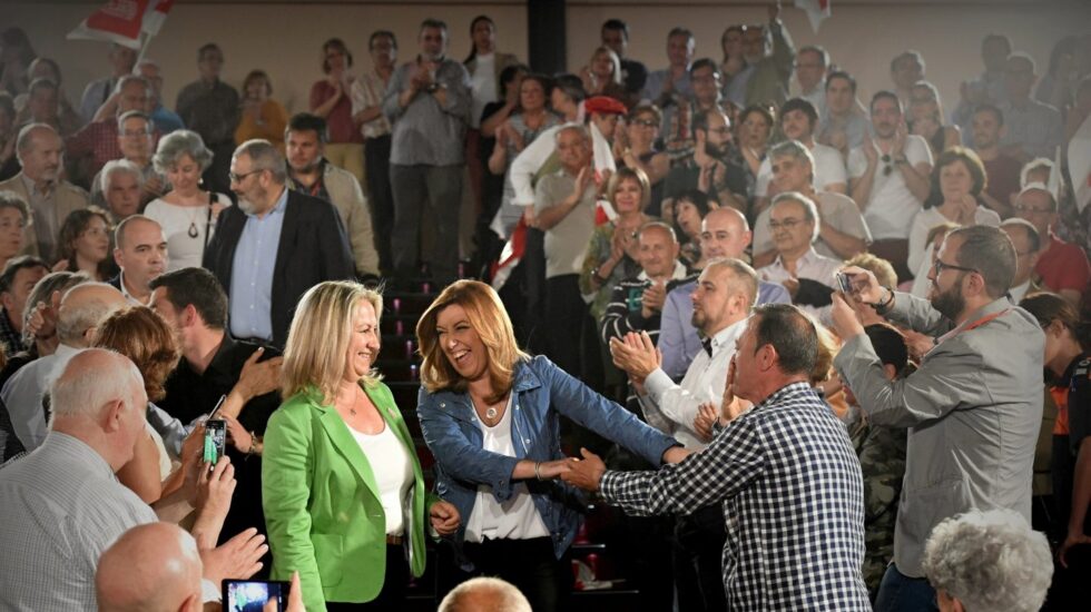 Susana Díaz en un acto en Alcalá de Henares.