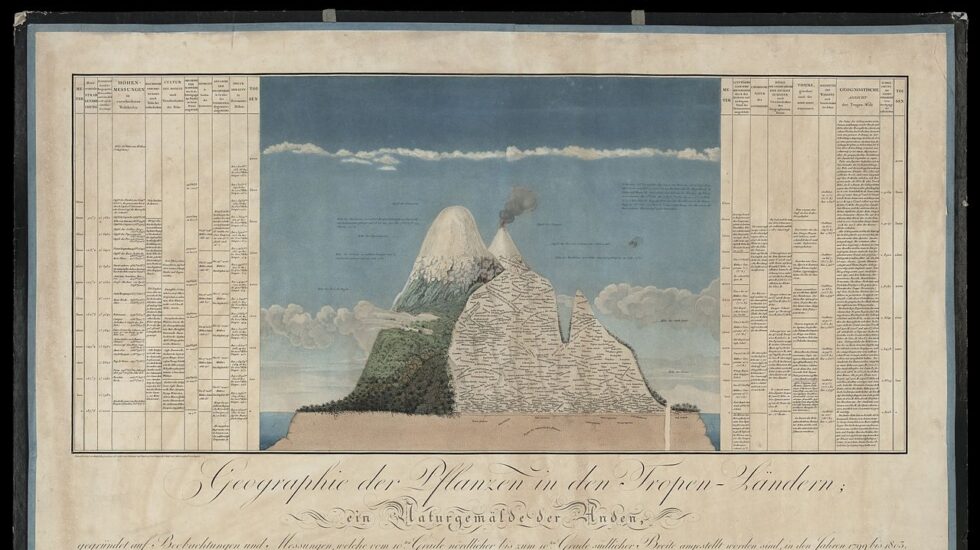 Naturgemälde, el mapa sobre el ecosistema de Los Andes con el que Humboldt sorprendió a la ciencia en el siglo XIX.