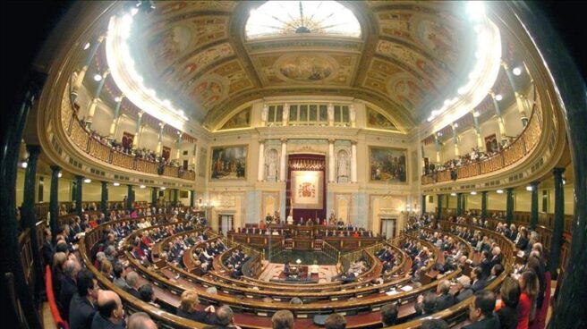 Vista general del hemiciclo del Congreso de los Diputados.