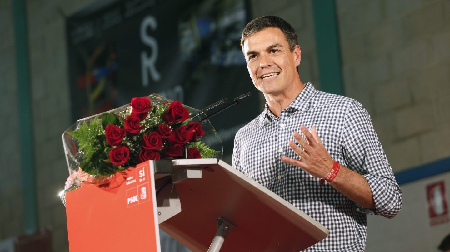 Pedro Sánchez, durante un acto.