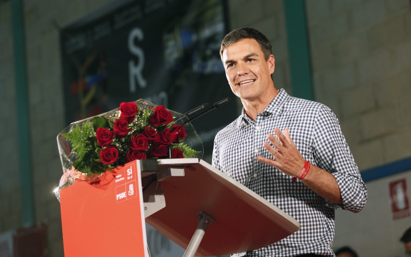 Pedro Sánchez, durante un acto.