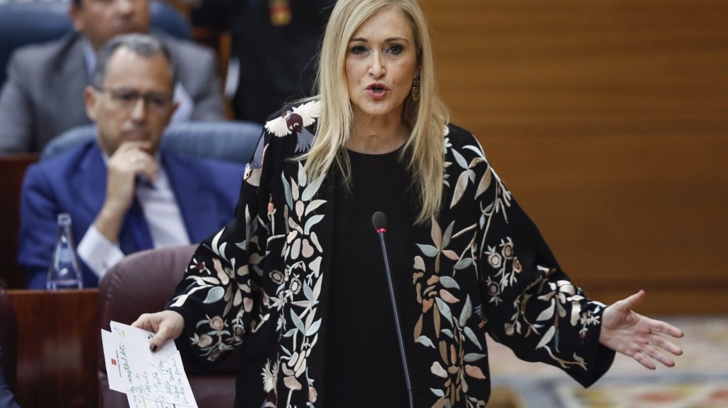 Cristina Cifuentes, en la Asamblea de Madrid.