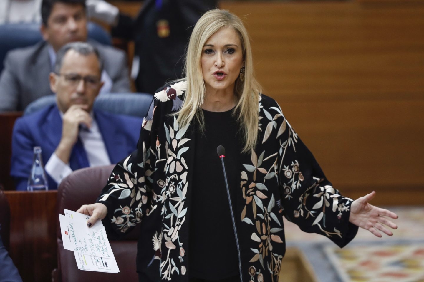 Cristina Cifuentes, en la Asamblea de Madrid.