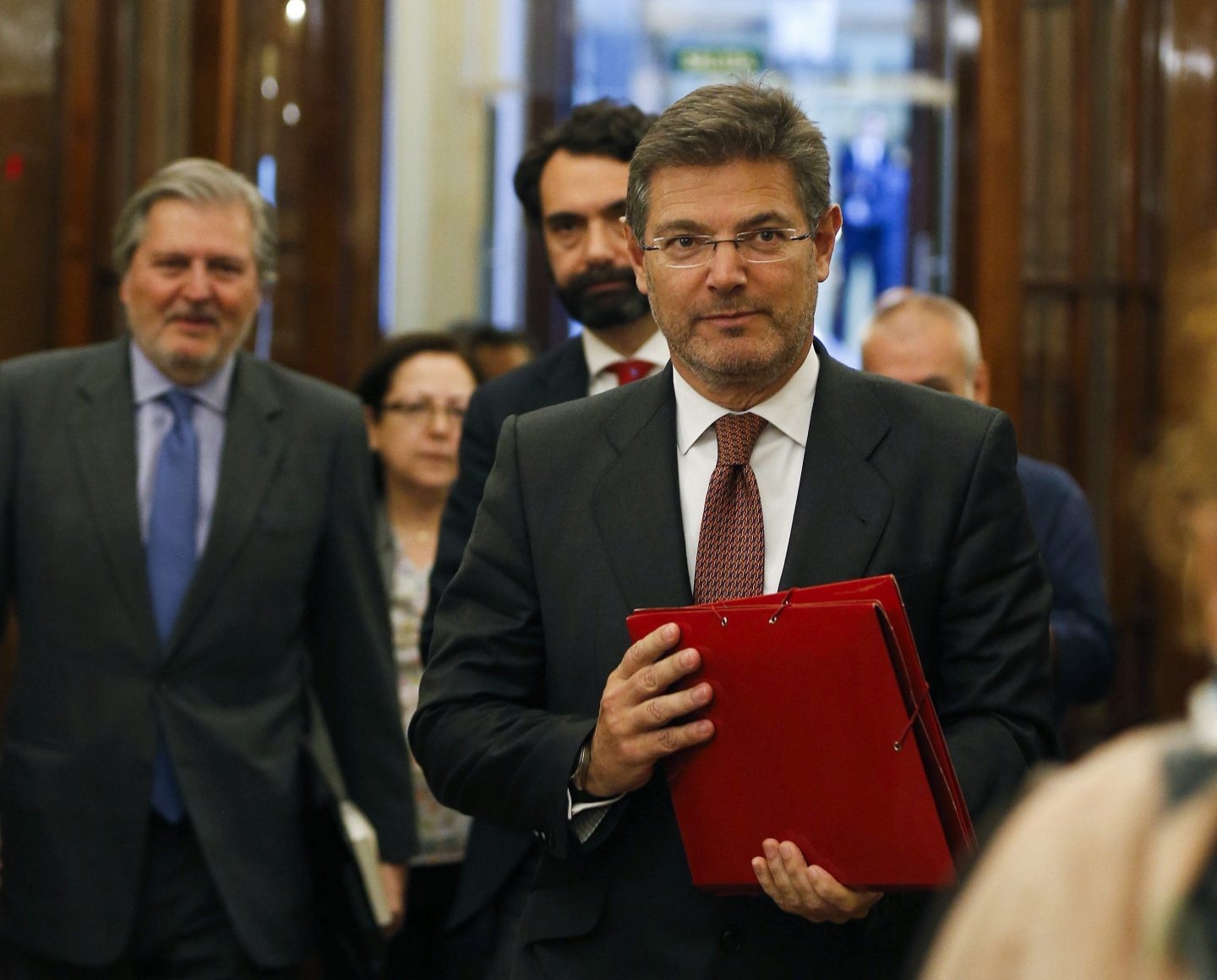 El ministro de Justicia, Rafael Catalá, este martes en el Congreso donde fue reprobado.
