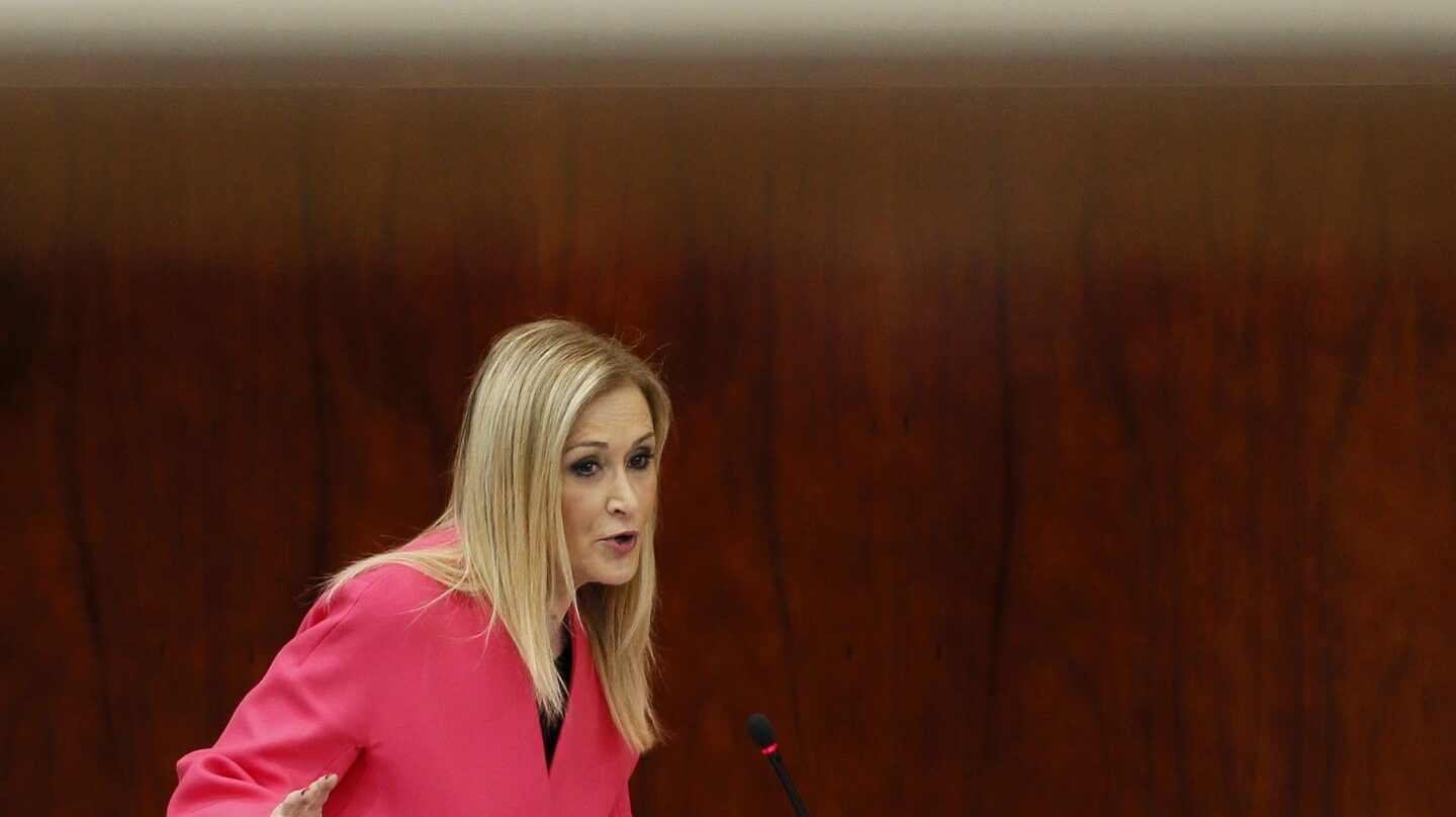 Cristina Cifuentes, en la Asamblea de Madrid.