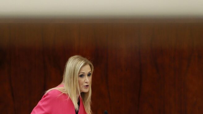 Cristina Cifuentes, en la Asamblea de Madrid.