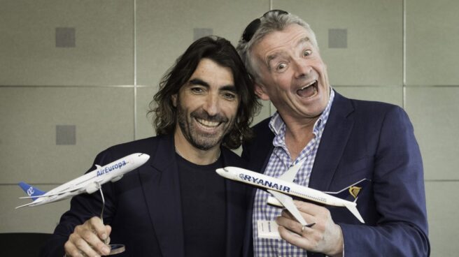 Air_Europa_Ryanair Javier Hidalgo y Michael O'Leary.