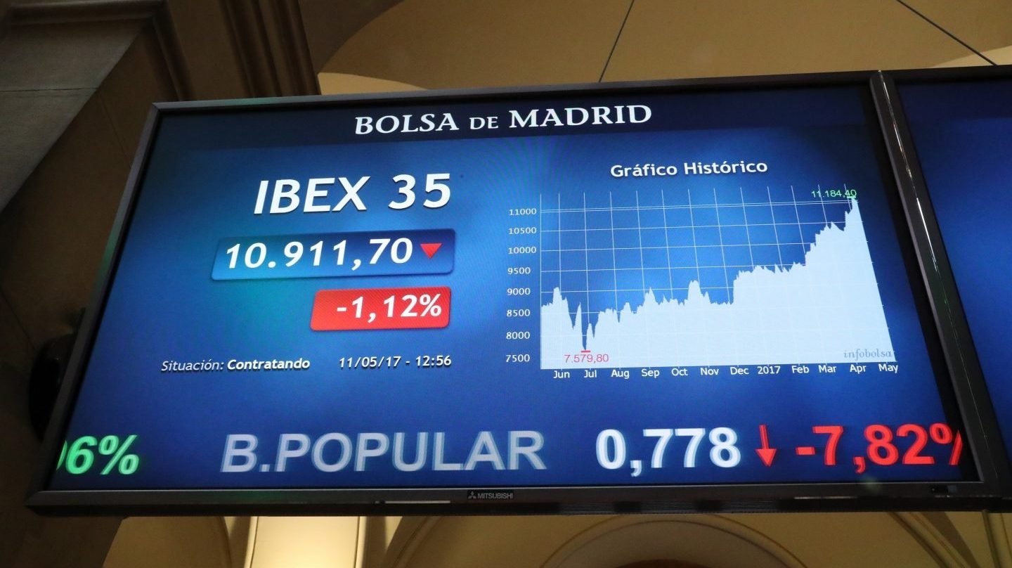El Banco Popular cae en Bolsa.