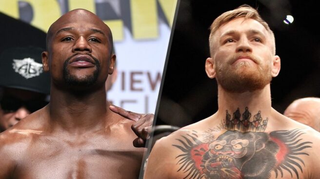 Boxeo Los dos rivales, Floyd Mayweather y Conor McGregor.