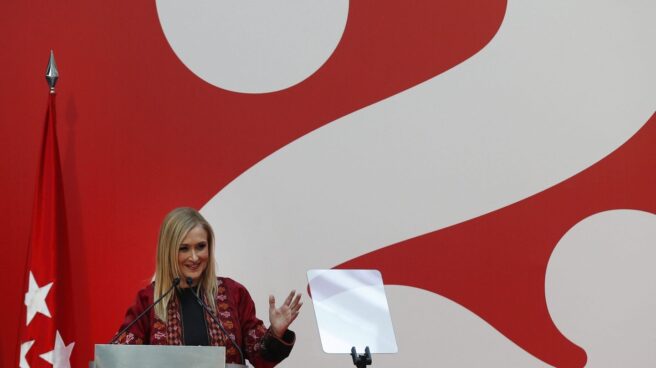 Cristina Cifuentes, presidenta de la Comunidad, en un acto oficial.