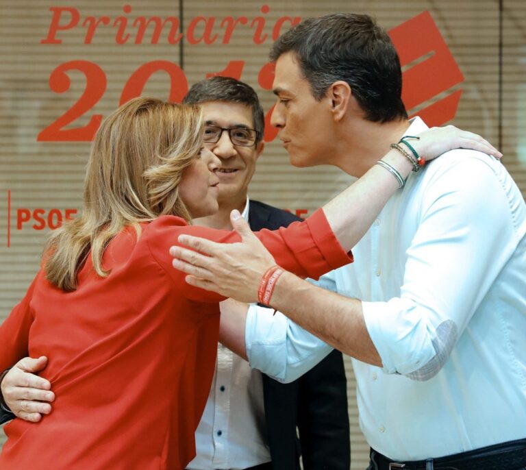 Susana Díaz se adueña del debate y Pedro Sánchez le reprocha la abstención