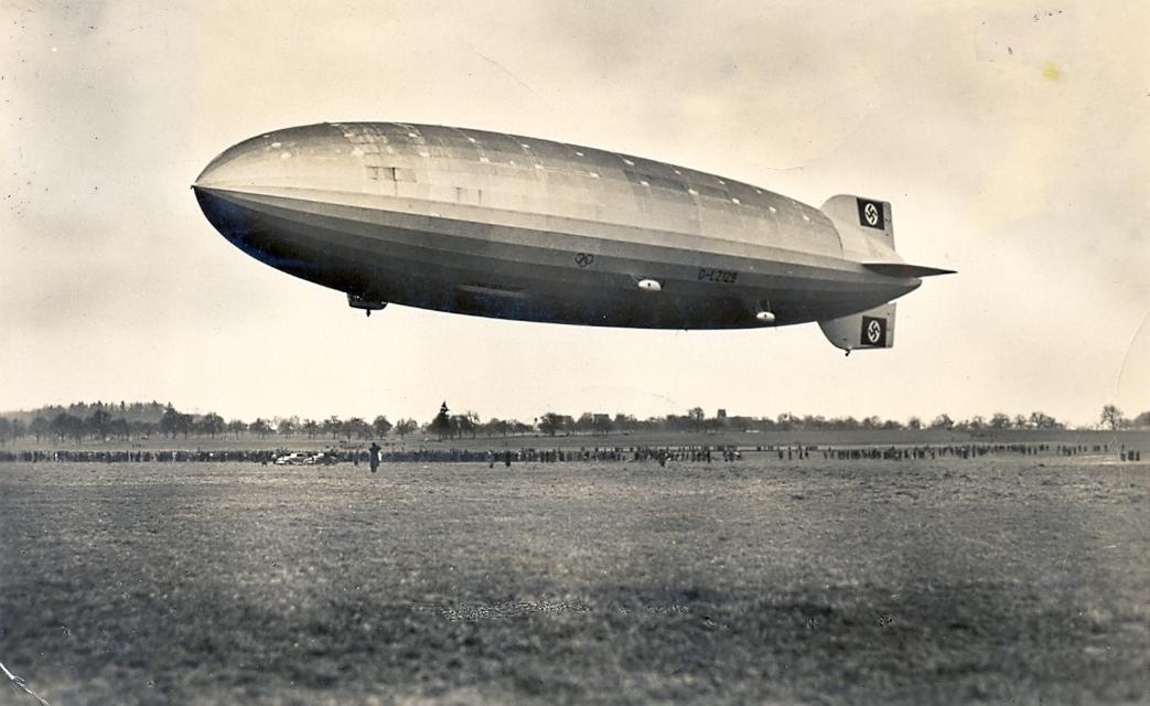 Así era el Hindenburg durante un vuelo.