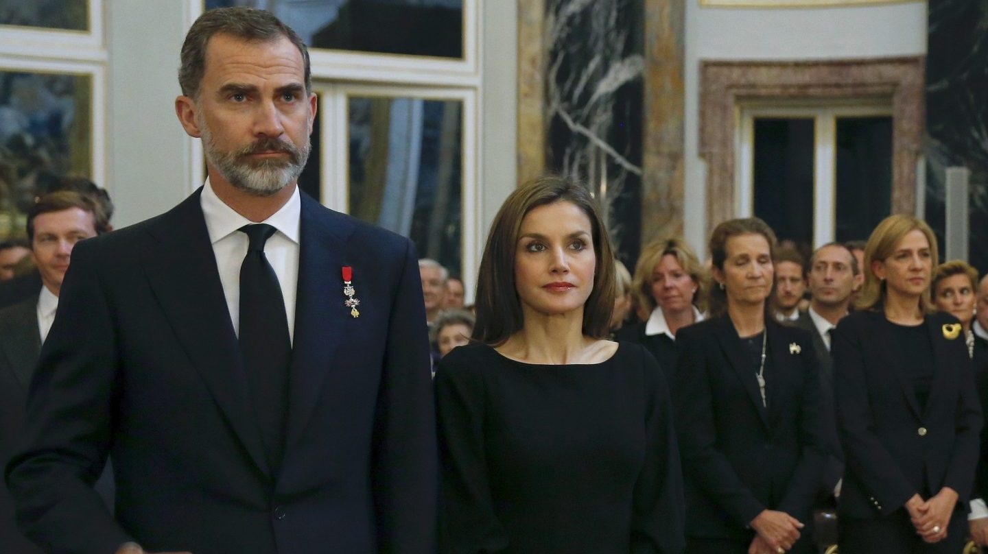 La infanta Cristina, junto a los Reyes, vuelve al Palacio Real.