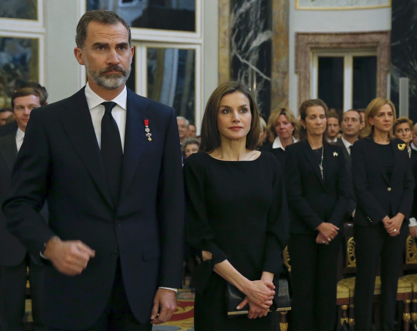 La infanta Cristina, junto a los Reyes, vuelve al Palacio Real.