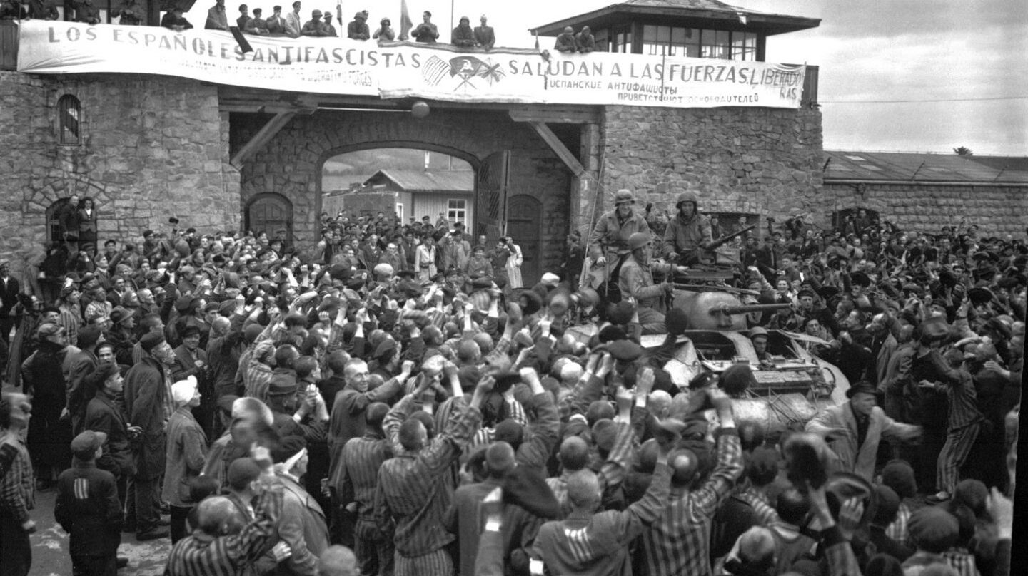 El campo de Mauthausen, el día de su liberación.