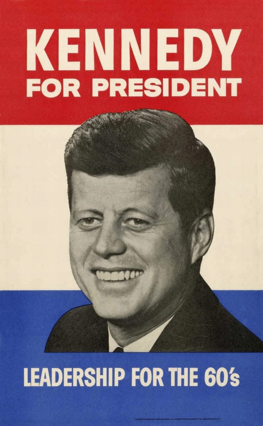 Cartel electoral de John F. Kennedy para los comicios de 1960.