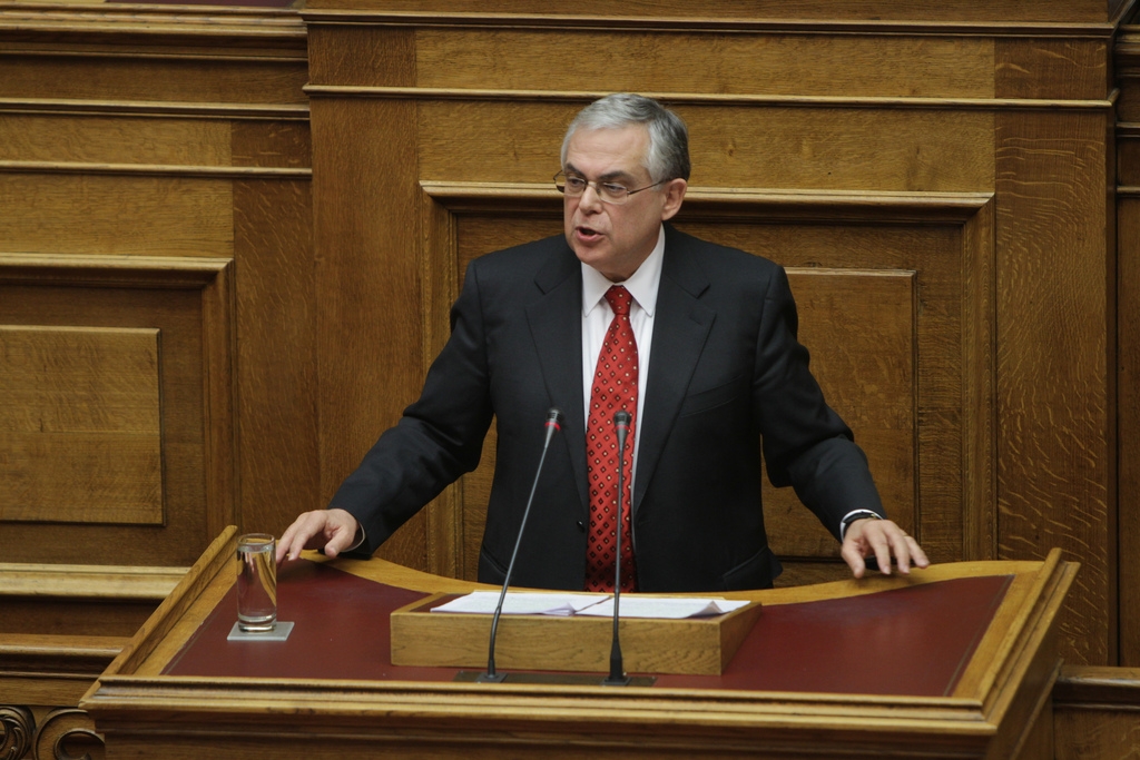 El ex primer ministro griego, Lucas Papademos.